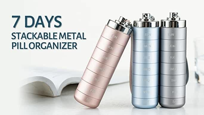 π LIMITED OFFER 50% OFF β Shop Now! π§³πMetal Travel Pill Organizer
